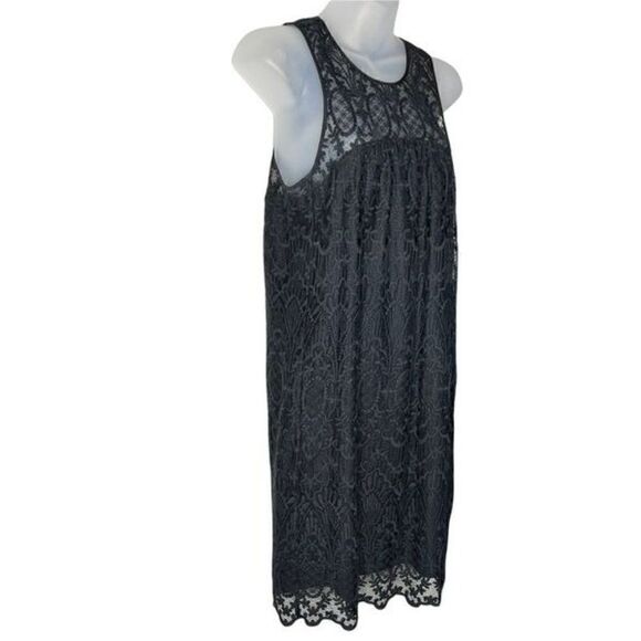 Joie Fahfia Black Floral Lace Shift Dress With Pockets Medium - Picture 4 of 12
